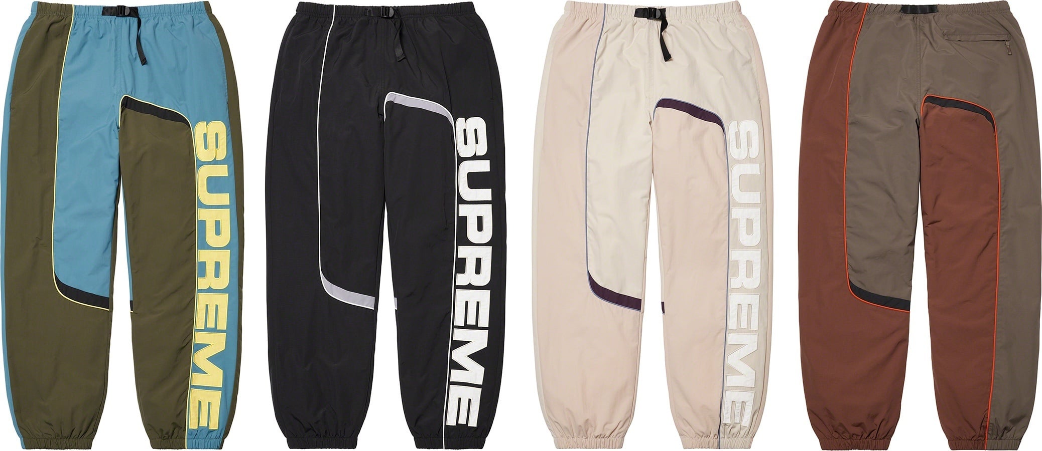 S Paneled Belted Track Pant